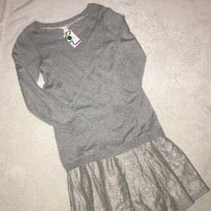 Mademoiselle Jacadi gray dress size 14